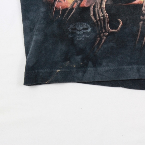 Skulbone Distressed One Off Men T shirt Adult - Picture 4 of 4